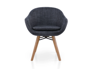 GLOBE VITO - Fabric chair with armrests _ 5A Design